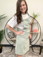 The Elvie Corduroy Overall Dress - Seafoam | Dress